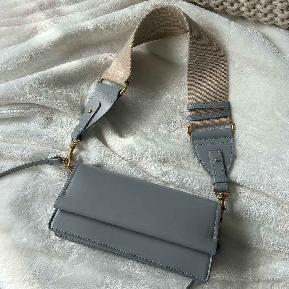 Blue Grey Zara Shoulder Bag